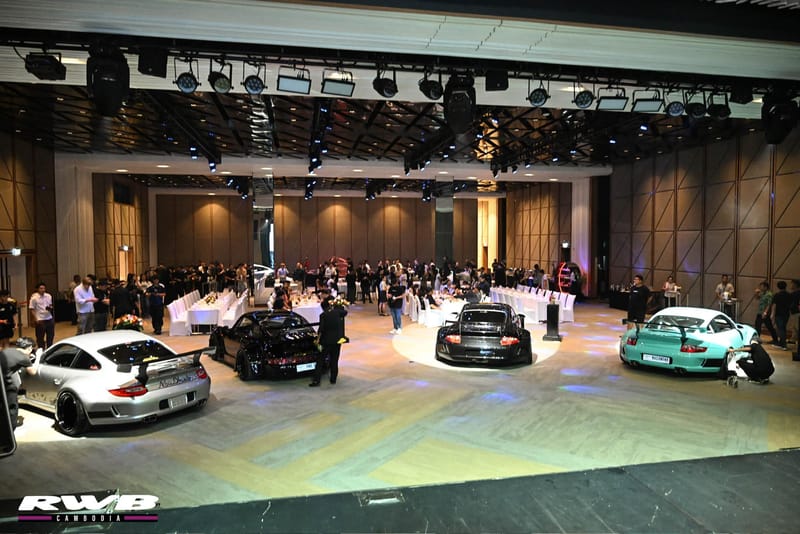 All cars displayed at gala